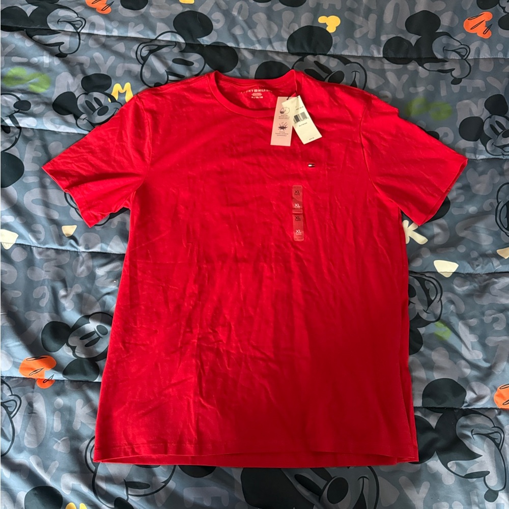 Tommy Hilfiger Vibrant Red‎ Short Sleeve Tee New with Tags NWT